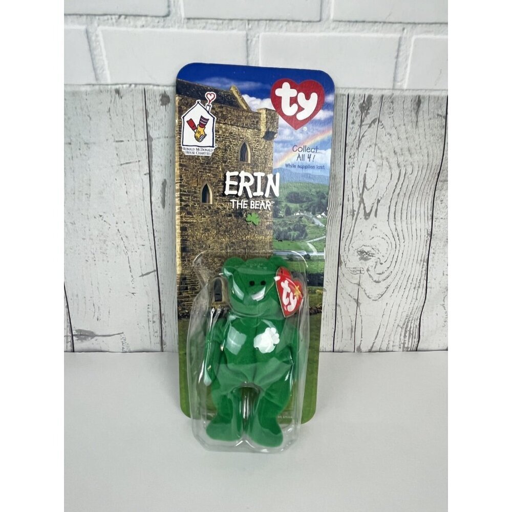TY Beanie Baby Erin The Bear Rare McDonald's International Collection‎